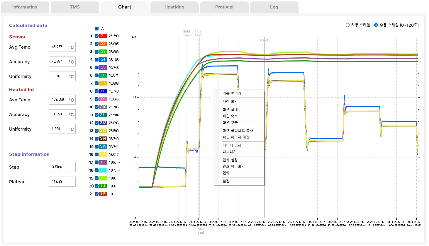 [Temperatureall] 온도 관련
<br> ㆍ개발언어: Microsoft .Net Framework(C# Application)
 ㆍ개발툴: Microsoft Visual Studio, Windows Server
 ㆍ개발시기: 작업 시기 : 2025. 01
<br>